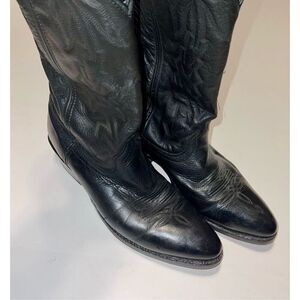 LAREDO 6691 MEN'S SIZE 12 D LEATHER UPPER‎ COWBOY WESTERN BOOTS-POINTED TOE